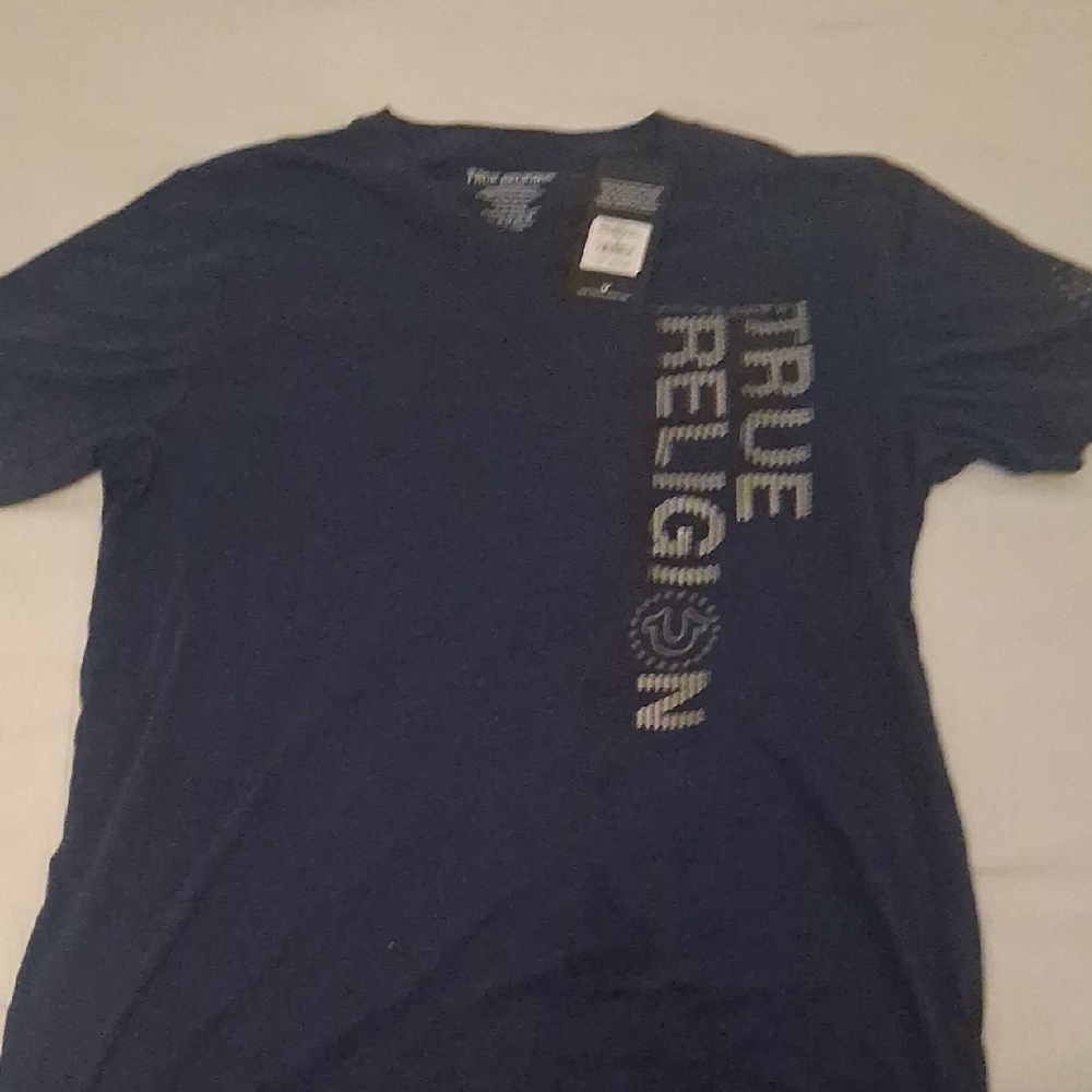 True Religion Blue Short Sleeve Tee
